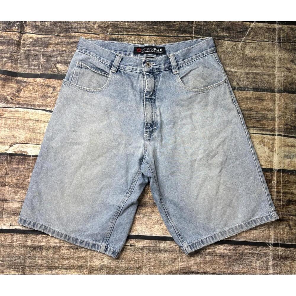 VTG Southpole Jeans Shorts Men's 34 Blue Denim Baggy Cotton 90s Outdoors